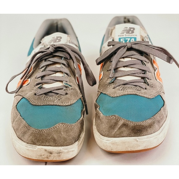 New Balance All Coast Shoe's Men's Sneakers AM574PGO (Grey/Orange), size 10.5 - Picture 3 of 12